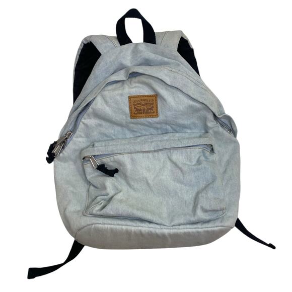 Levi's Backpack - Unisex Stone Washed Denim with 13-inch Laptop Sleeve - Picture 6 of 16